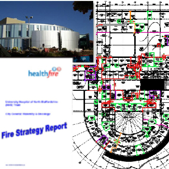 Fire compartmentation drawing & fire strategy report